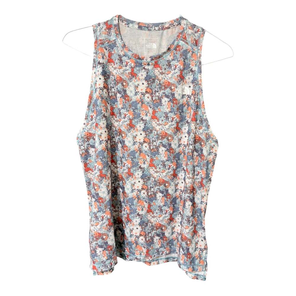 The North Face Earthy Floral Print KeyHole Back Athletic Tank